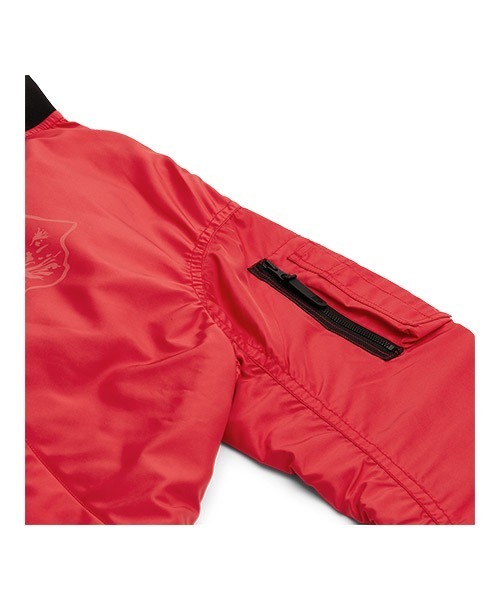 Onitsuka Tiger(オニツカタイガー)の「BOMBER JACKET(テーラードジャケット・レディース・レッド/ブラック/ベージュ・M/XL/XS/L/S)」の14枚目の写真