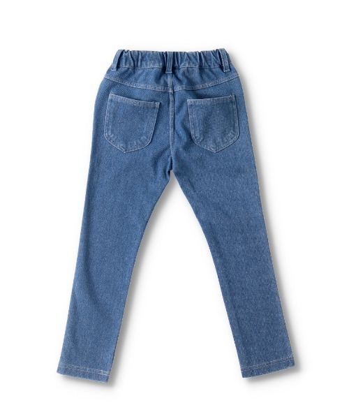 BRANSHES（ブランシェス）の「デニムニットロングパンツ（デニムパンツ・キッズ・ブラック/ネイビー/ブルー・90cm/110cm/100cm/120cm/130cm）」の14枚目の写真