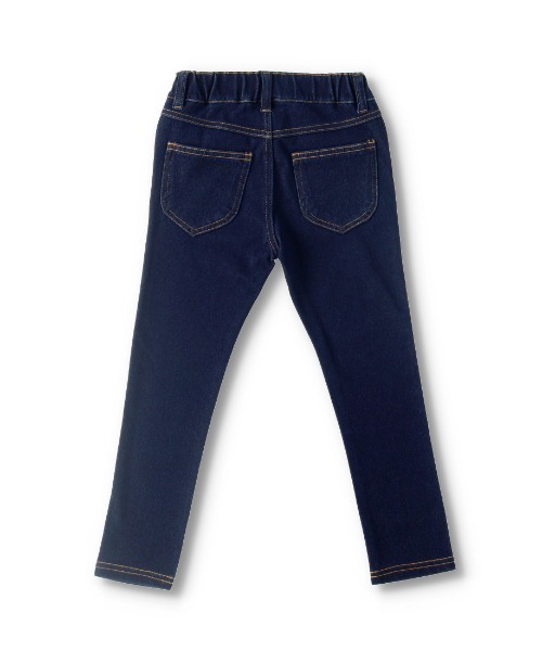 BRANSHES（ブランシェス）の「デニムニットロングパンツ（デニムパンツ・キッズ・ブラック/ネイビー/ブルー・90cm/110cm/100cm/120cm/130cm）」の9枚目の写真
