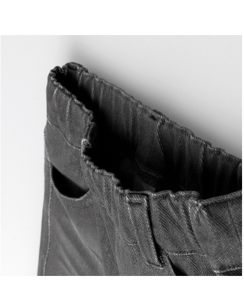 BRANSHES（ブランシェス）の「デニムニットロングパンツ（デニムパンツ・キッズ・ブラック/ネイビー/ブルー・90cm/110cm/100cm/120cm/130cm）」の6枚目の写真