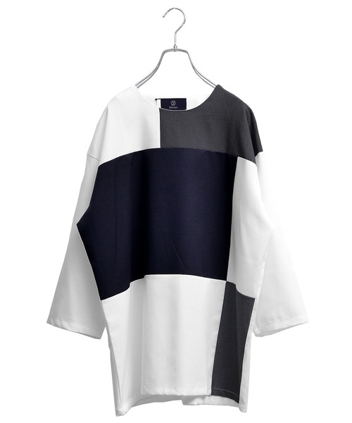 MinoriTY（マイノリティ）の「メンズT/R切替8分袖プルオーバーシャツ（シャツ/ブラウス・メンズ・ベージュ/チャコール/ネイビー・M/L）」の10枚目の写真