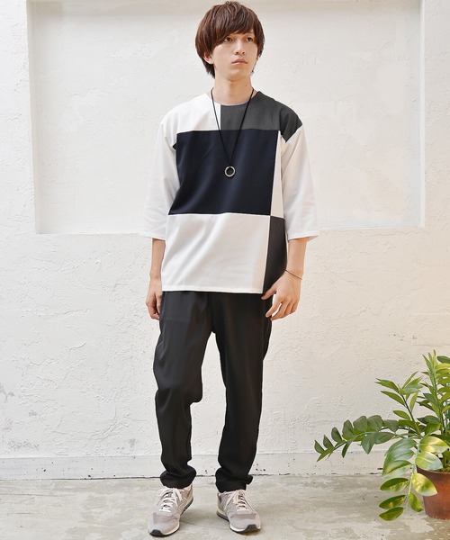 MinoriTY（マイノリティ）の「メンズT/R切替8分袖プルオーバーシャツ（シャツ/ブラウス・メンズ・ベージュ/チャコール/ネイビー・M/L）」の11枚目の写真