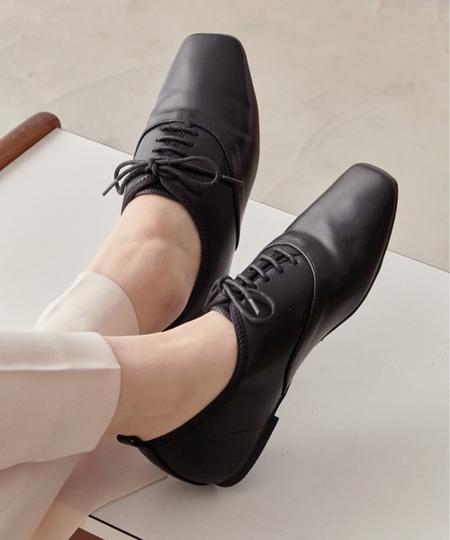 セール 21ss春夏新作 Evol スクエアレースアップシューズ Iq9541 ドレスシューズ Evol イーボル のファッション通販 Zozotown