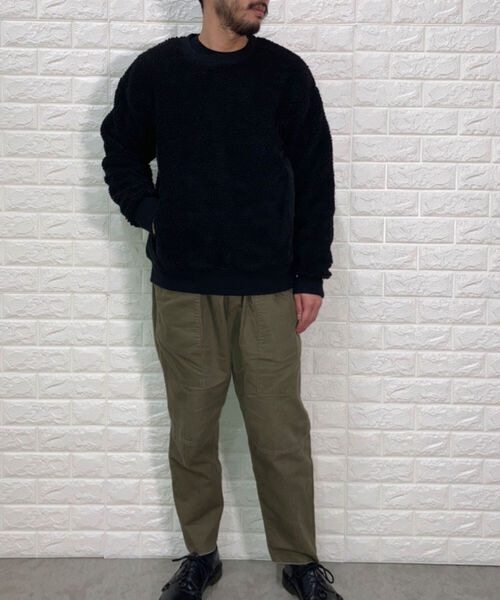 GLOSTER（グロスター）の「ボアフリース スウェット プルオーバー（スウェット・メンズ・グレー/ブラック・M/L）」の7枚目の写真