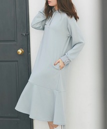tocco closet | パール付き裾フレアパーカーワンピース(ワンピース)