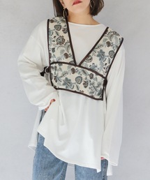 ap retro | ゴブランビスチェｘロングスリーブTシャツセット【ZOZOTOWN限定商品】(Tシャツ/カットソー)