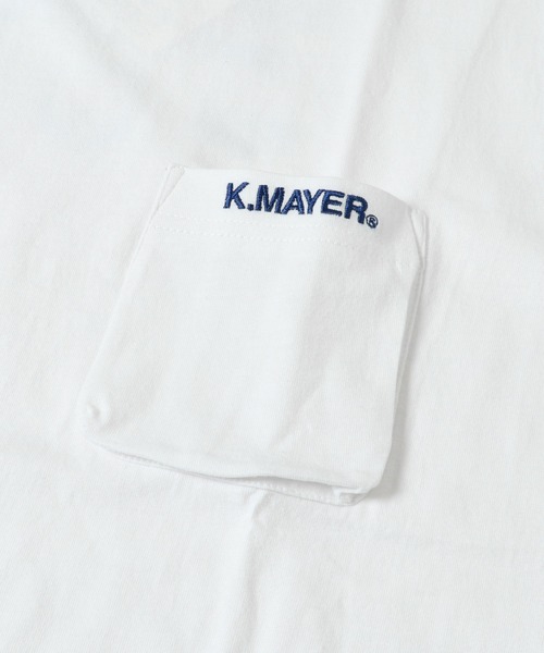 KRIFF MAYER（クリフメイヤー）の「抗菌半袖ポケTEE(バックプリント)（Tシャツ/カットソー・メンズ・ブラウン/パープル/オフホワイト/ネイビー・MEDIUM/SMALL/LARGE/X-LARGE）」の12枚目の写真