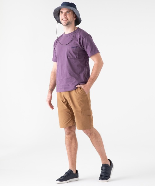 KRIFF MAYER（クリフメイヤー）の「抗菌半袖ポケTEE(バックプリント)（Tシャツ/カットソー・メンズ・ブラウン/パープル/オフホワイト/ネイビー・MEDIUM/SMALL/LARGE/X-LARGE）」の18枚目の写真