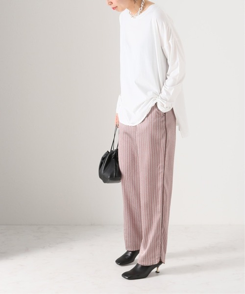 Simplicite（サンプリシテ）の「《追加2》裾ラウンドロンTEE◆（Tシャツ/カットソー・レディース・ホワイト/ベージュ/ブラック系その他・FREE）」の6枚目の写真