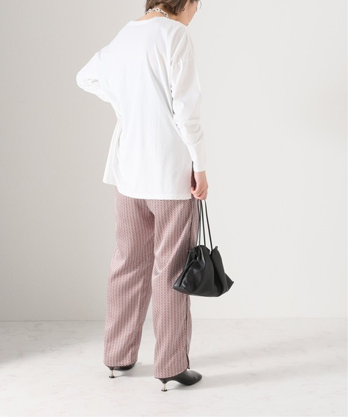 Simplicite（サンプリシテ）の「《追加2》裾ラウンドロンTEE◆（Tシャツ/カットソー・レディース・ホワイト/ベージュ/ブラック系その他・FREE）」の14枚目の写真