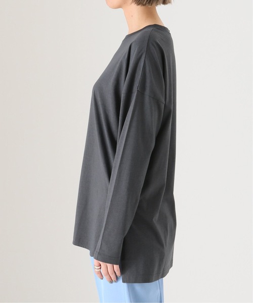 Simplicite（サンプリシテ）の「《追加2》裾ラウンドロンTEE◆（Tシャツ/カットソー・レディース・ホワイト/ベージュ/ブラック系その他・FREE）」の22枚目の写真