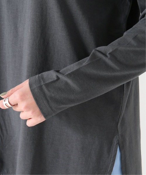 Simplicite（サンプリシテ）の「《追加2》裾ラウンドロンTEE◆（Tシャツ/カットソー・レディース・ホワイト/ベージュ/ブラック系その他・FREE）」の13枚目の写真