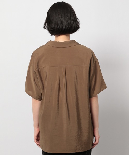 PAGEBOY（ページボーイ）の「【WEB限定アイテム】BIGカイキンシャツSS（シャツ/ブラウス・レディース・ブラック/ダークブラウン/ベージュ/カーキ・FREE）」の12枚目の写真