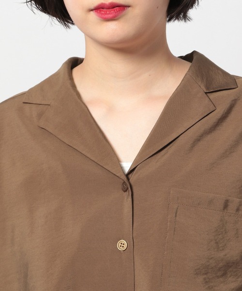 PAGEBOY（ページボーイ）の「【WEB限定アイテム】BIGカイキンシャツSS（シャツ/ブラウス・レディース・ブラック/ダークブラウン/ベージュ/カーキ・FREE）」の16枚目の写真