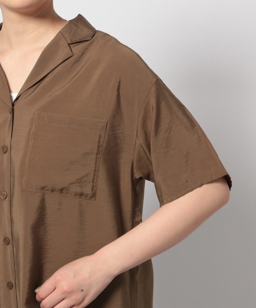 PAGEBOY（ページボーイ）の「【WEB限定アイテム】BIGカイキンシャツSS（シャツ/ブラウス・レディース・ブラック/ダークブラウン/ベージュ/カーキ・FREE）」の10枚目の写真