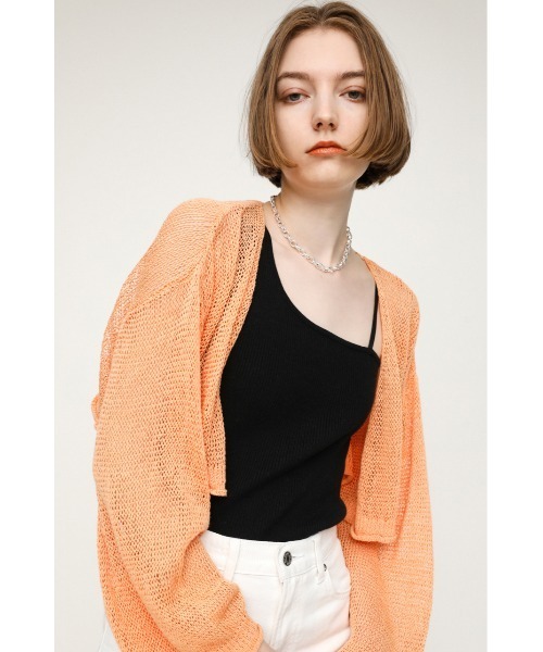 SLY（スライ）の「FRONT 2WAYS TOPS フロント２ウェイ トップス（キャミソール・レディース・ベージュ/ブラック/カーキ/ホワイト・FREE）」の3枚目の写真