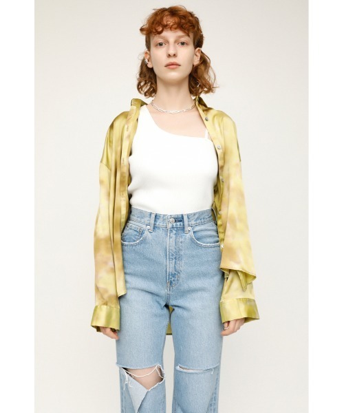 SLY（スライ）の「FRONT 2WAYS TOPS フロント２ウェイ トップス（キャミソール・レディース・ベージュ/ブラック/カーキ/ホワイト・FREE）」の5枚目の写真