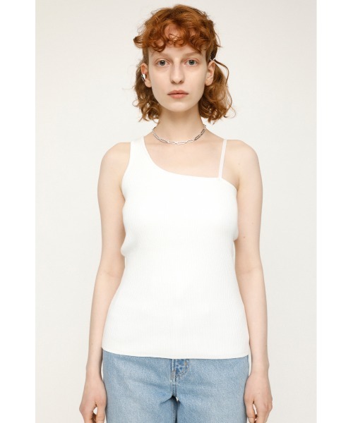 SLY（スライ）の「FRONT 2WAYS TOPS フロント２ウェイ トップス（キャミソール・レディース・ベージュ/ブラック/カーキ/ホワイト・FREE）」の7枚目の写真