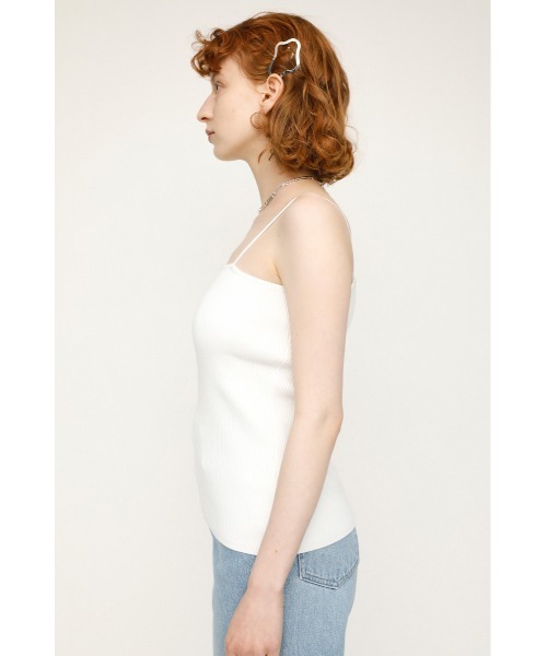 SLY（スライ）の「FRONT 2WAYS TOPS フロント２ウェイ トップス（キャミソール・レディース・ベージュ/ブラック/カーキ/ホワイト・FREE）」の8枚目の写真