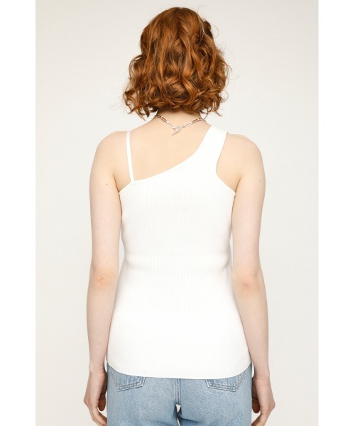 SLY（スライ）の「FRONT 2WAYS TOPS フロント２ウェイ トップス（キャミソール・レディース・ベージュ/ブラック/カーキ/ホワイト・FREE）」の9枚目の写真