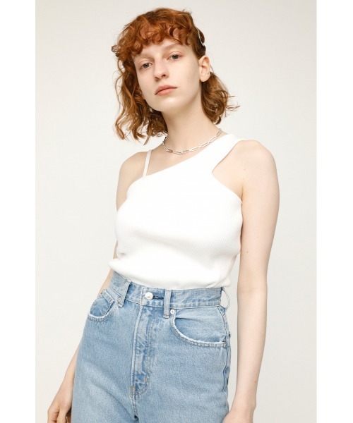 SLY（スライ）の「FRONT 2WAYS TOPS フロント２ウェイ トップス（キャミソール・レディース・ベージュ/ブラック/カーキ/ホワイト・FREE）」の13枚目の写真