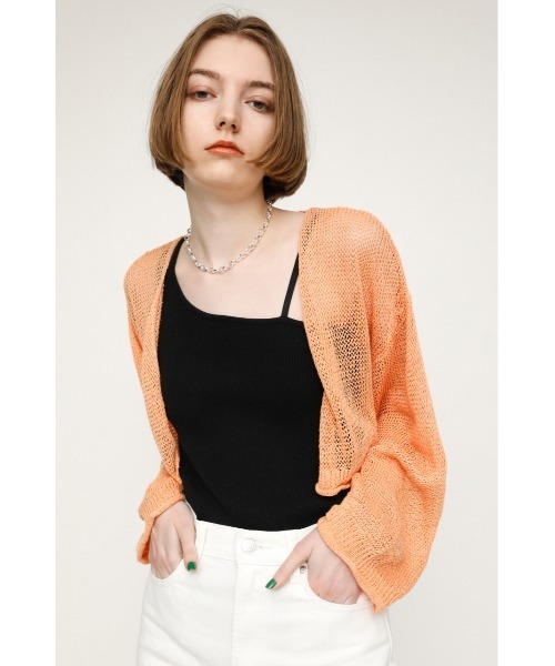 SLY（スライ）の「FRONT 2WAYS TOPS フロント２ウェイ トップス（キャミソール・レディース・ベージュ/ブラック/カーキ/ホワイト・FREE）」の16枚目の写真