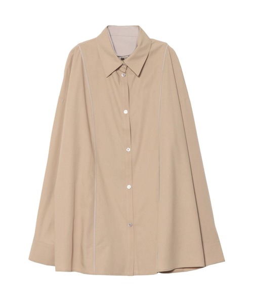 PAMEO POSE（パメオポーズ）の「Illusion Shirts（ワンピース・レディース・ホワイト/ブラック/ベージュ・FREE）」の3枚目の写真