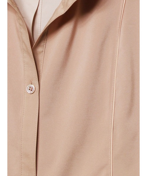 PAMEO POSE（パメオポーズ）の「Illusion Shirts（ワンピース・レディース・ホワイト/ブラック/ベージュ・FREE）」の6枚目の写真