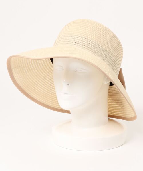 ROPE' PICNIC（ロペピクニック）の「【ウォッシャブル】リボン折りたたみハット（ハット・レディース・ブラック/ベージュ・FREE）」の7枚目の写真