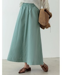 Re:EDIT | [低身長/高身長サイズ有]ストレッチコットンロングフレアスカート(スカート)