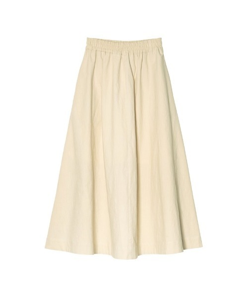 Re:EDIT（リエディ）の「[低身長/高身長サイズ有]ストレッチコットンロングフレアスカート（スカート・レディース・モカ/アイボリー/ブルー・MEDIUM/LARGE/SHORT/TALL）」の11枚目の写真