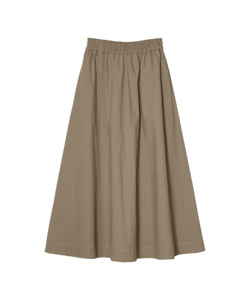 Re:EDIT（リエディ）の「[低身長/高身長サイズ有]ストレッチコットンロングフレアスカート（スカート・レディース・モカ/アイボリー/ブルー・MEDIUM/LARGE/SHORT/TALL）」の7枚目の写真