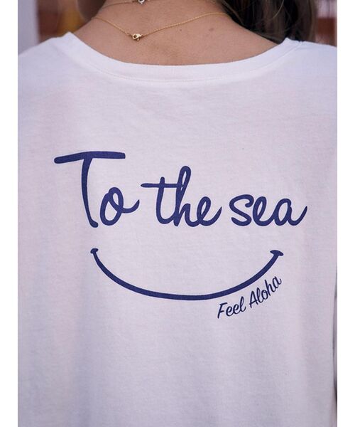 ALEXIA STAM - ままちゃま☆バックスマイルTシャツ to the sea☆2点 To the sea（トゥーザシー）の「バックスマイルTシャツ（Tシャツ