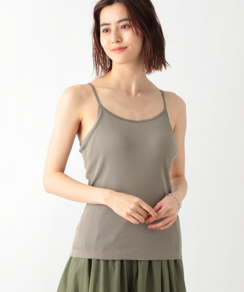 LEPSIM（レプシィム）の「カップツキカラーキャミソール　928020（キャミソール・レディース・ブラック/グレイッシュベージュ/ライトグリーン・MEDIUM/LARGE）」の3枚目の写真