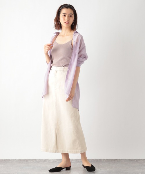 LEPSIM（レプシィム）の「カップツキカラーキャミソール　928020（キャミソール・レディース・ブラック/グレイッシュベージュ/ライトグリーン・MEDIUM/LARGE）」の6枚目の写真