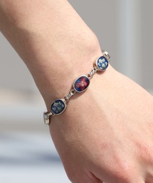 Gustavo ブレスレット Gustavo Flower Chain Bracelet-SILVER | deernaka