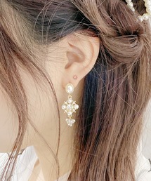 ビジューパールピアス