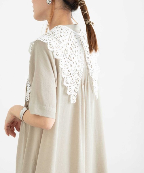 bohmal(ボマール)の「カジュアルレースつけ襟(付け襟・レディース・ホワイト・FREE)」の3枚目の写真