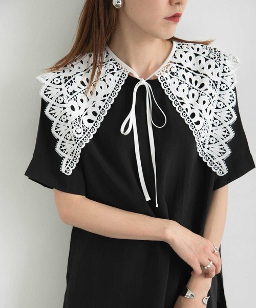 bohmal(ボマール)の「カジュアルレースつけ襟(付け襟・レディース・ホワイト・FREE)」の11枚目の写真