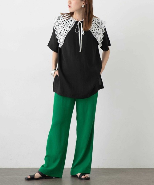 bohmal(ボマール)の「カジュアルレースつけ襟(付け襟・レディース・ホワイト・FREE)」の12枚目の写真