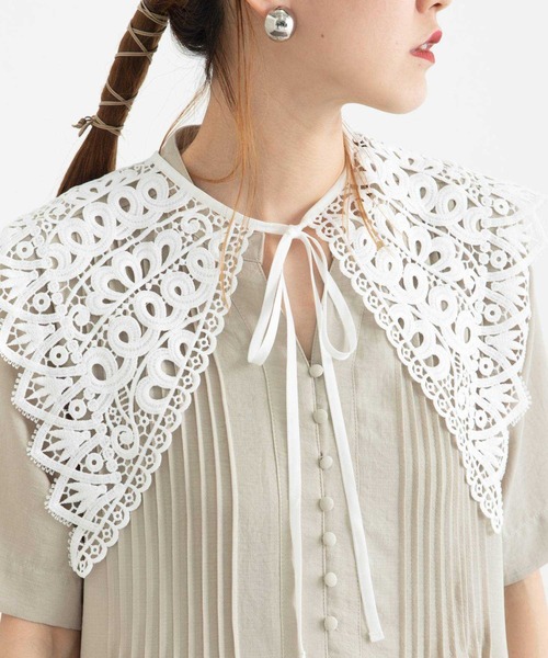 bohmal(ボマール)の「カジュアルレースつけ襟(付け襟・レディース・ホワイト・FREE)」の16枚目の写真