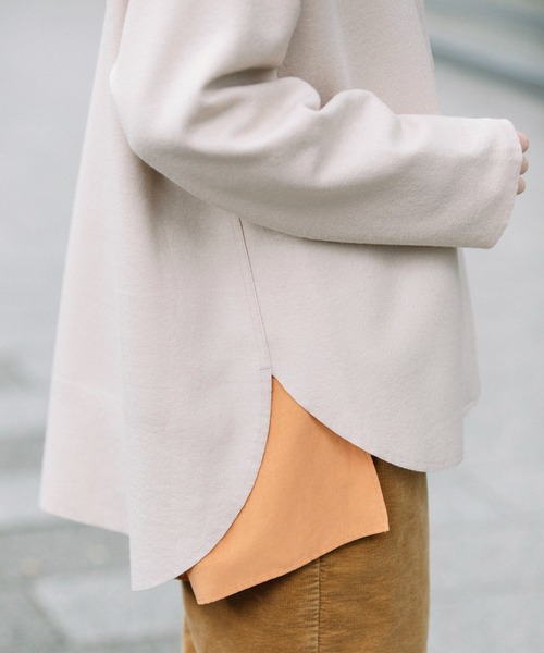 Munich（ミューニック）の「スーパー100ツイルジャージー　ノーカラージャケット（ノーカラージャケット・レディース・ブラック/カーキ/ライトベージュ・S/XS）」の22枚目の写真