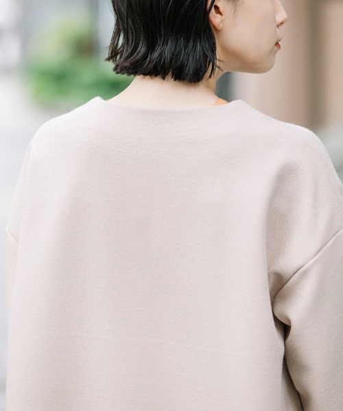 Munich（ミューニック）の「スーパー100ツイルジャージー　ノーカラージャケット（ノーカラージャケット・レディース・ブラック/カーキ/ライトベージュ・S/XS）」の20枚目の写真