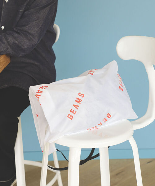 bpr BEAMS（ビーピーアール ビームス ）の「BEAMS / ロゴ 2WAY ショッパーバッグ（トートバッグ・メンズ・ホワイト/ブラック/パープル/カーキ/サックスブルー/ピンク/オレンジ/グリーン・ONE SIZE）」の9枚目の写真