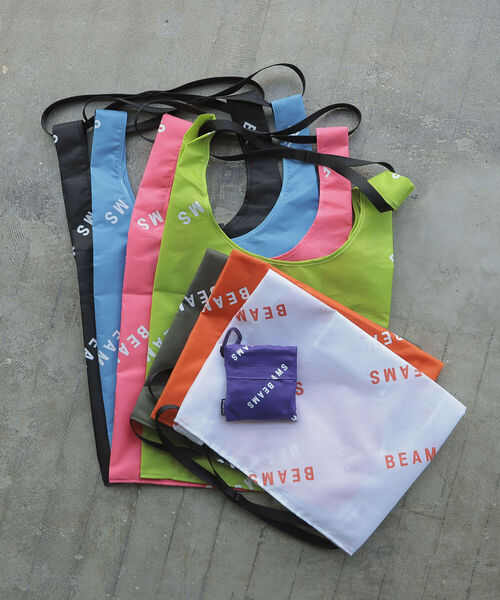 bpr BEAMS（ビーピーアール ビームス ）の「BEAMS / ロゴ 2WAY ショッパーバッグ（トートバッグ・メンズ・ホワイト/ブラック/パープル/カーキ/サックスブルー/ピンク/オレンジ/グリーン・ONE SIZE）」の10枚目の写真