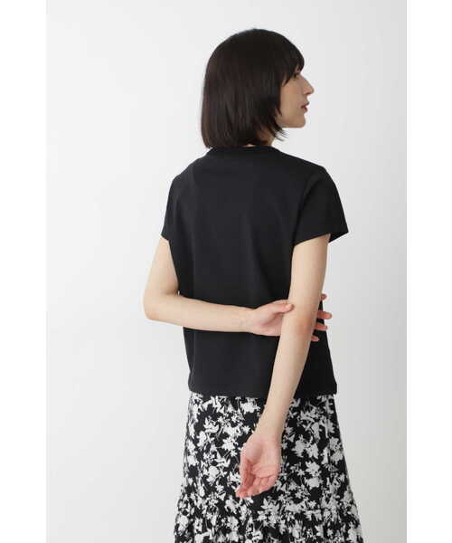 human woman(ヒューマンウーマン)の「◆ボンネルAgTシャツ(Tシャツ/カットソー・レディース・ホワイト/ブラック/カーキ・MEDIUM)」の6枚目の写真