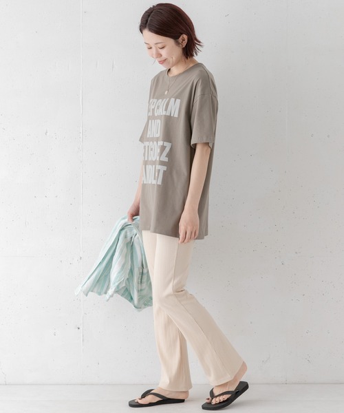 URBAN RESEARCH Sonny Label（アーバンリサーチサニーレーベル）の「ロゴTシャツ（Tシャツ/カットソー・レディース・ブラック/オフホワイト/カーキ・FREE）」の10枚目の写真