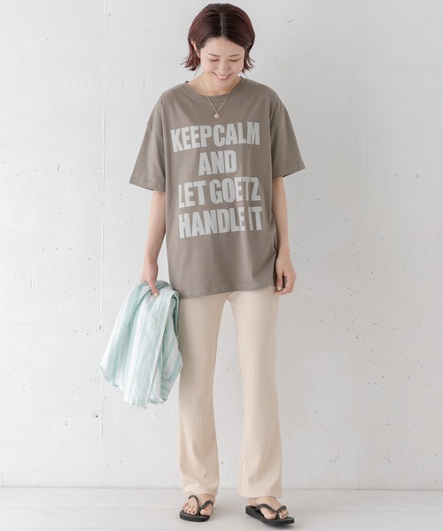 URBAN RESEARCH Sonny Label（アーバンリサーチサニーレーベル）の「ロゴTシャツ（Tシャツ/カットソー・レディース・ブラック/オフホワイト/カーキ・FREE）」の7枚目の写真