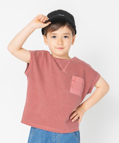 BRANSHES(ブランシェス)の「ビンテージ風加工タンクトップ(タンクトップ・キッズ・チャコールグレー/レッド/ブルー・110cm/100cm/120cm/130cm/140cm/150cm)」の3枚目の写真