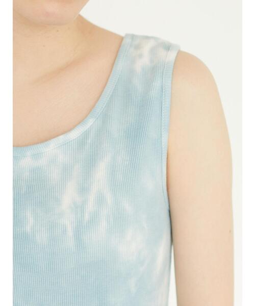 Sugar spoon（シュガースプーン）の「・SUGAR SPOON タイダイテレコタンク＊（タンクトップ・レディース・オフホワイト/グリーン/ピンク/イエロー・FREE）」の7枚目の写真